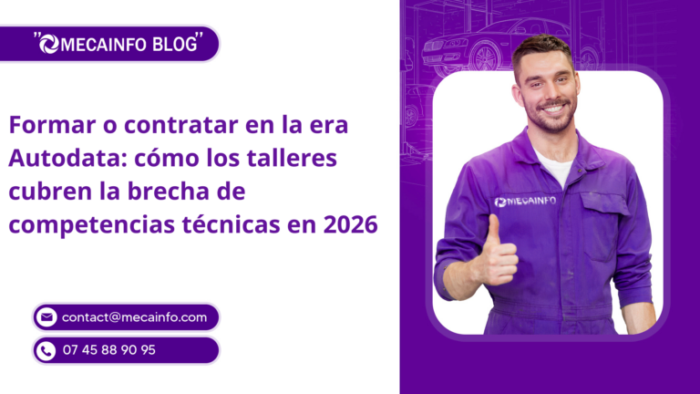 Formar o contratar en la era Autodata: cómo los talleres cubren la brecha de competencias técnicas en 2026