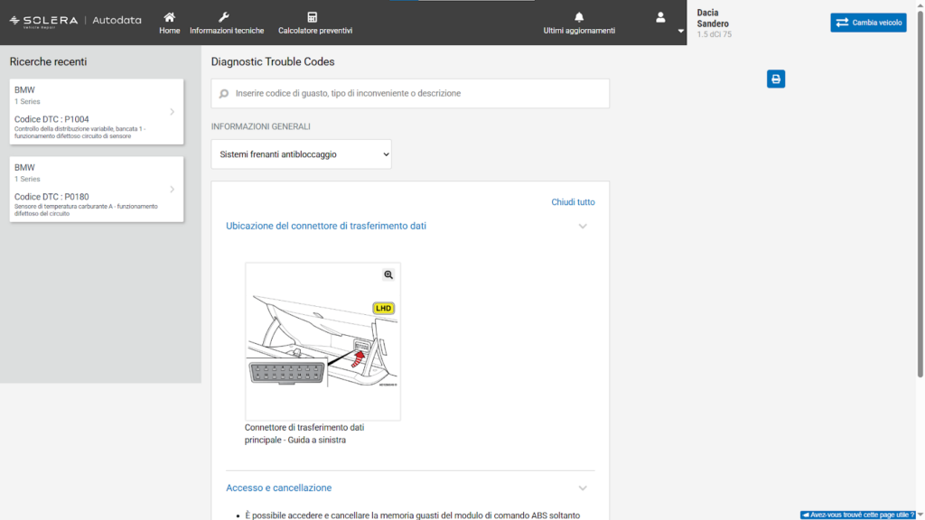 Autodata para coches y furgonetas 